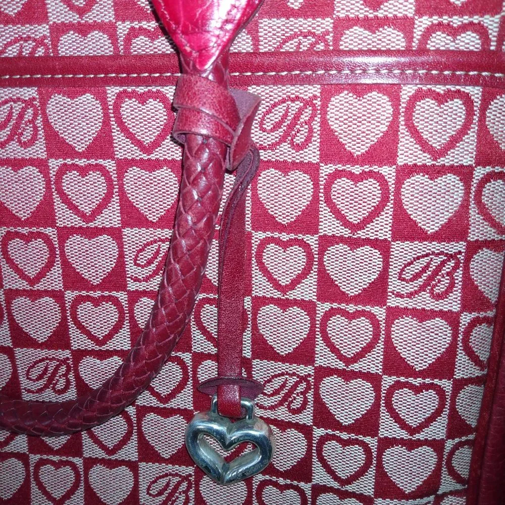❤️BRIGHTON Red Heart Laptop Briefcase Crossbody Business Bag with FOB Hangtag